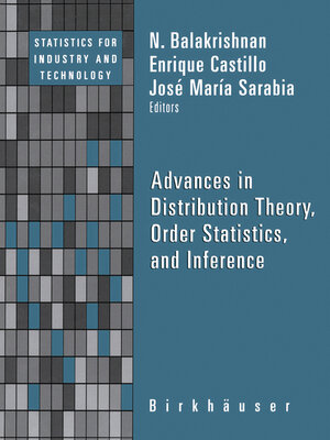 cover image of Advances in Distribution Theory, Order Statistics, and Inference